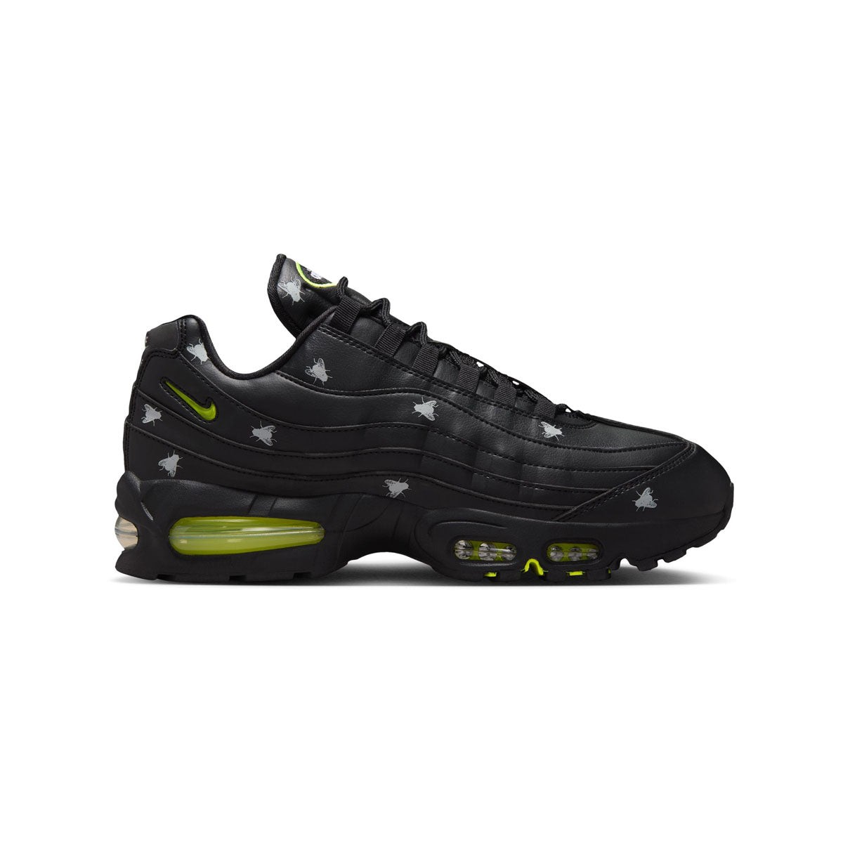 MENS NIKE AIR MAX 95 PREMIUM_BLACK/NEON YELLOW-BLACK IM3082-001-SIZE 10.5