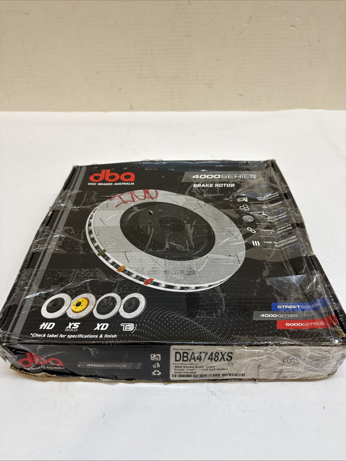 DBA DBA42957XS 4000 Series XS Premium Cross-Drilled and Slotted Rear Solid...