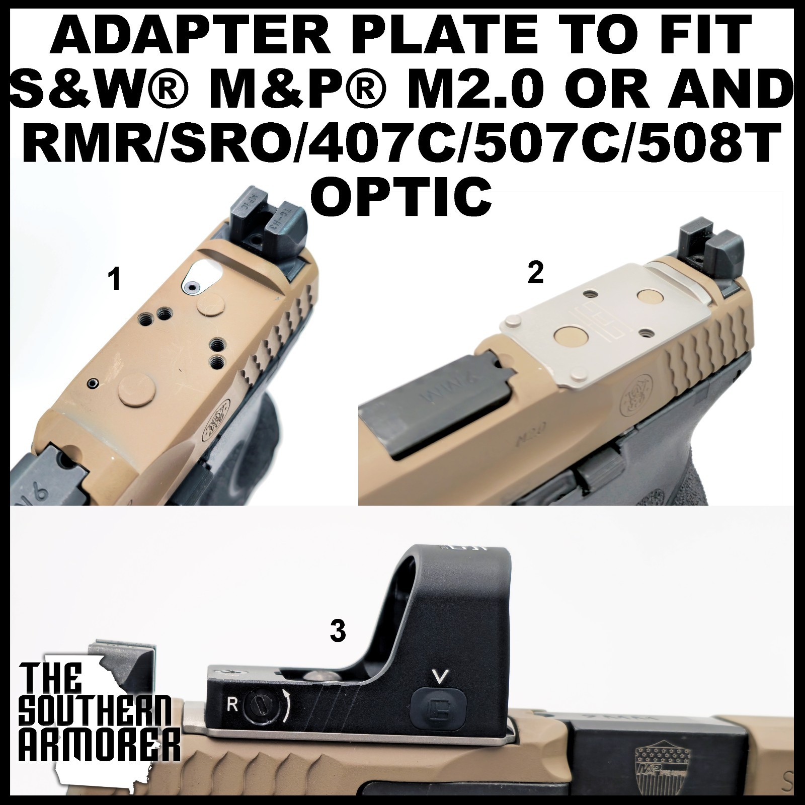 Adapter Plate for S&W® M&P® M2.0 C.O.R.E.2 – Fits RMR® / 407C / 507C / 508T Opti