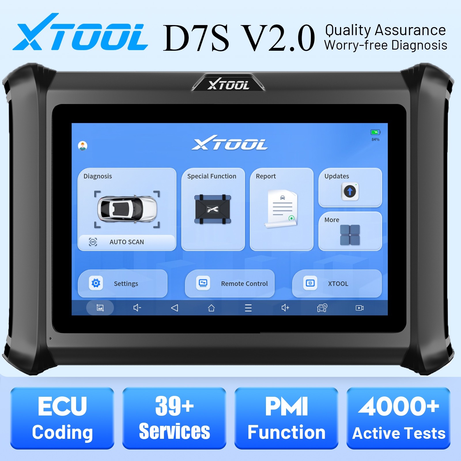 2026 XTOOL D7S V2.0 Auto Diagnostic Tool OBD2 Scanner Bidirectional Full System