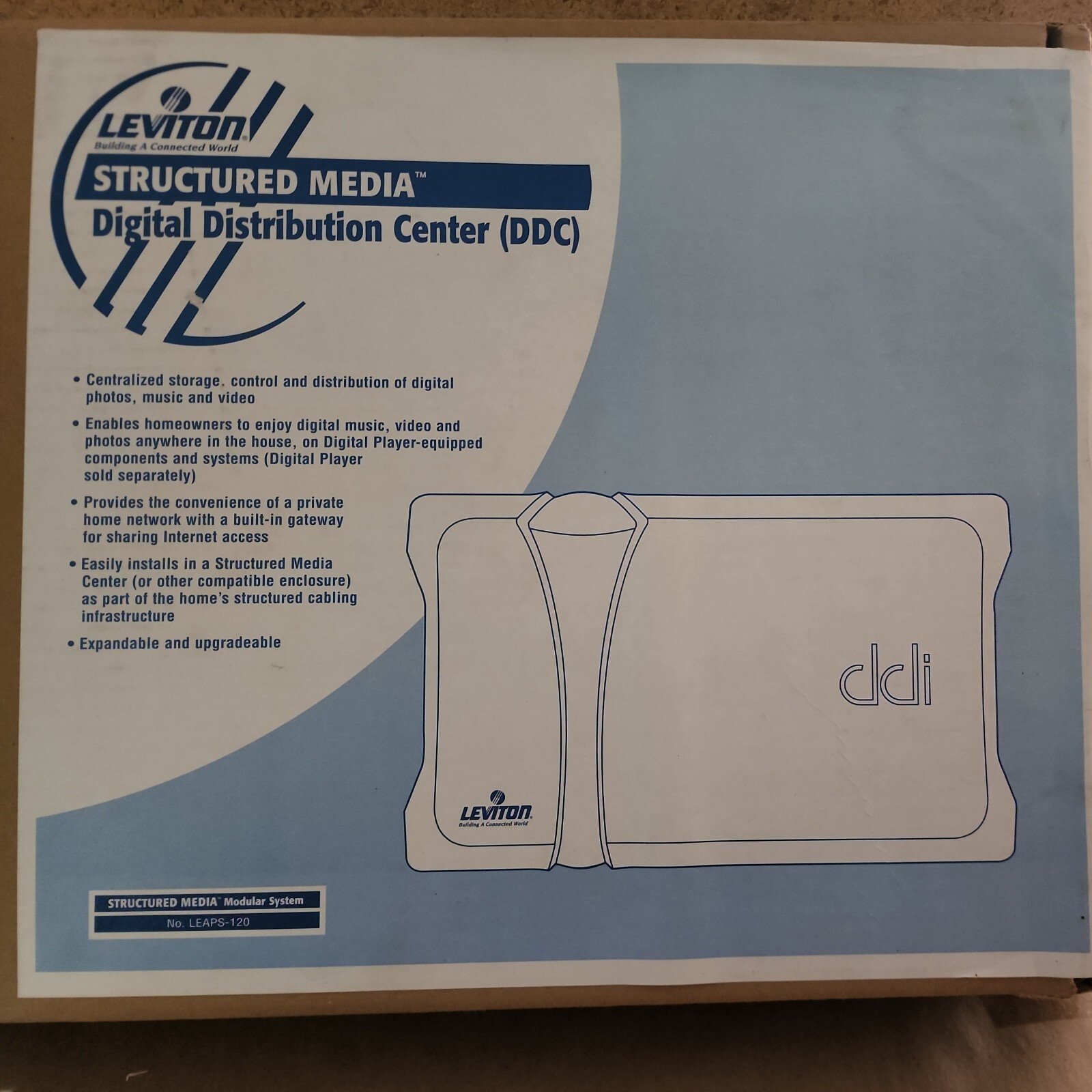 Leviton LEAPS-120 Structured Media Digital Distribution Center DDC New Old Stock