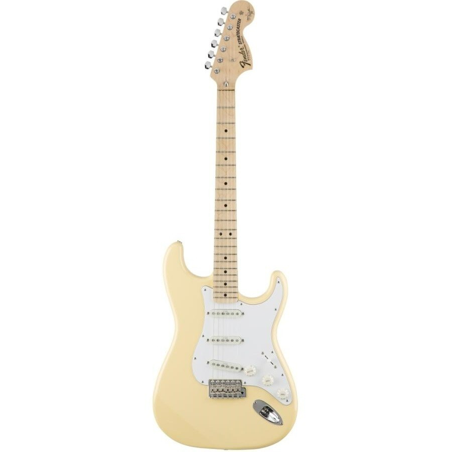 Fender Japan Exclusive Yngwie Malmsteen Signature Stratocaster Yellow White