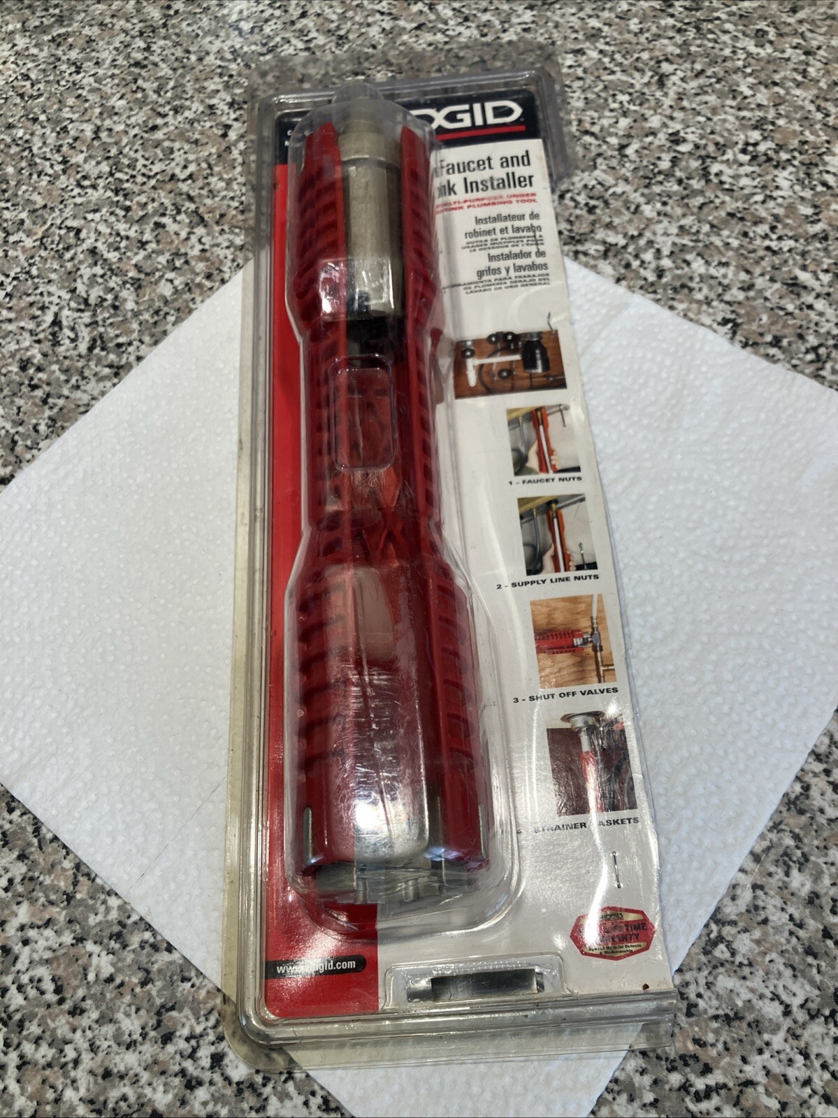Ridgid Extra Long Faucet and Sink Installer 4 in 1 Multi-Purpose Tool Model 2006