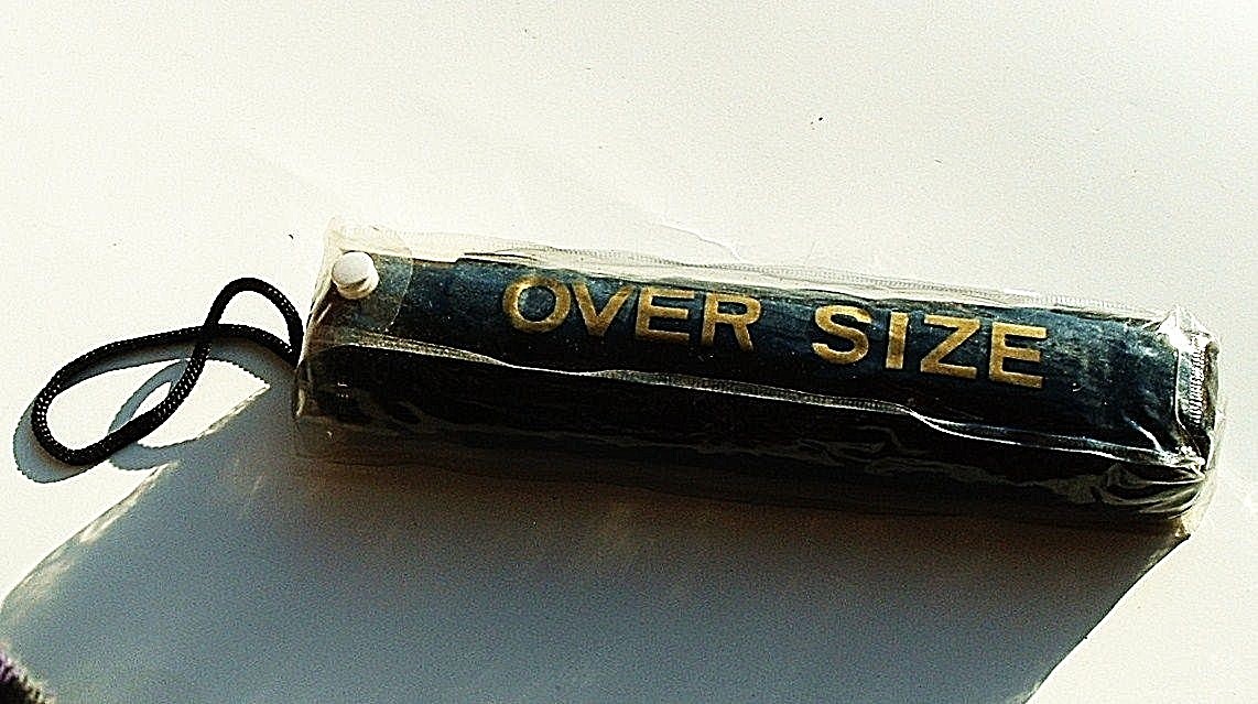 Folding Umbrella Black Oversize Full 42in Arc