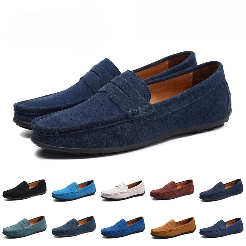 Men's PU Leather Cow Suede Shoes Casual Formal Loafers Moccasins Male Footwear
