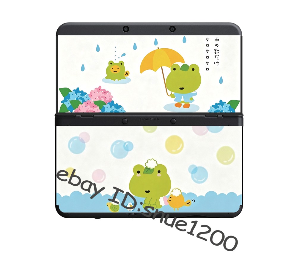 Cute Frog Keroppi Replacement shell Cover Plates Faceplate For New Nintendo 3DS