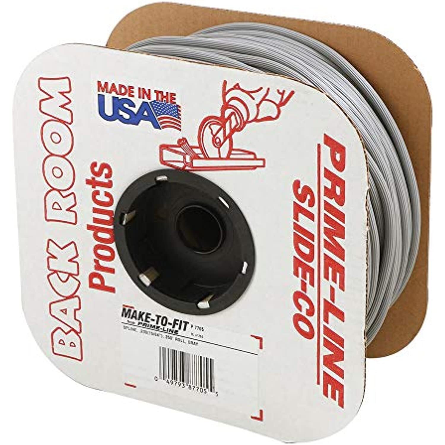Prime Line P 7705 Screen Retainer Spline .230 15/64" Diameter 250' Roll Gray
