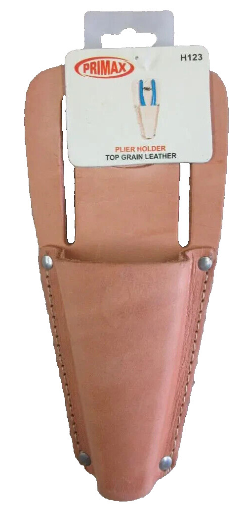 PRIMAX Leather 8: or large Plier Pouch Top Grain Belt Cut H123 Carpenter Belt Cu