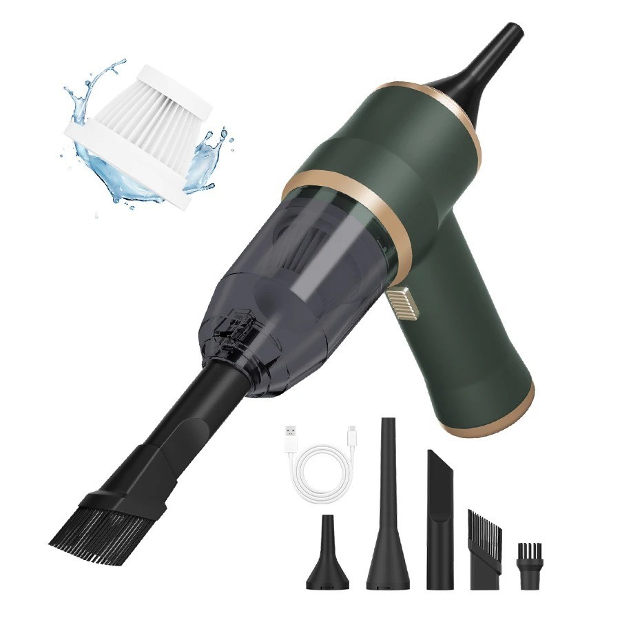 2-in-1 Car Vacuum & Blower High Power Portable Wet Dry Home Auto Cleaner