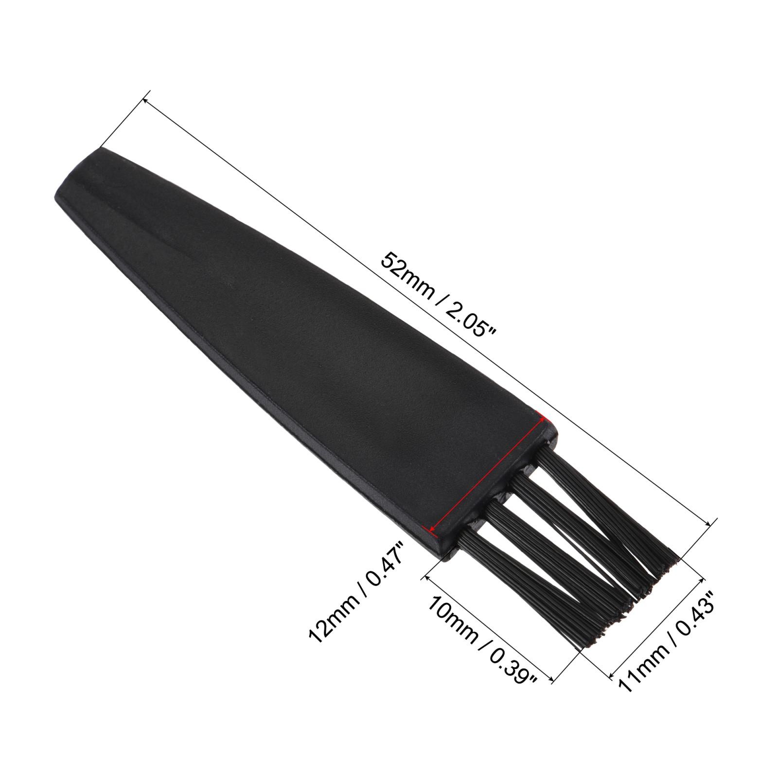 8Pcs Shaver Cleaning Brush Tool Black with 2 Inch Plastic Handle
