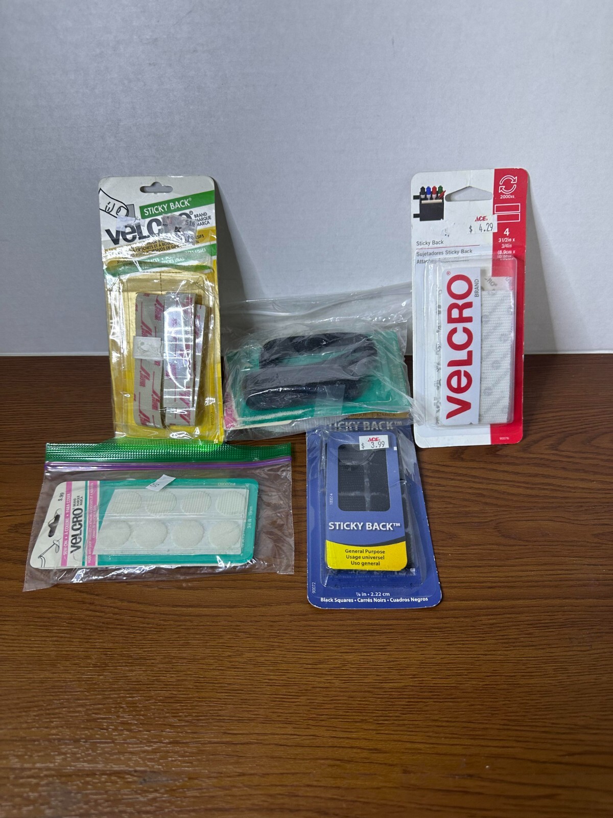 Lot of Velcro and Hook & Loop Sticky Back for Fabrics & Sew-On Mix Assorted