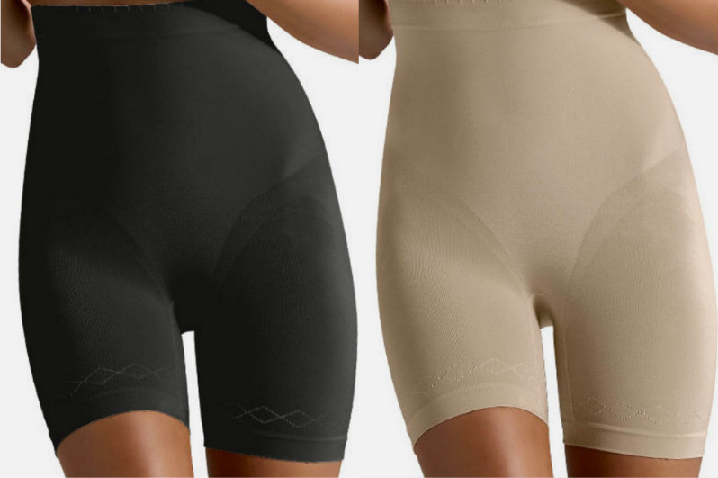 Control Body Shaping Shorts Jacquard Panel Firm Compression Slimming 410465