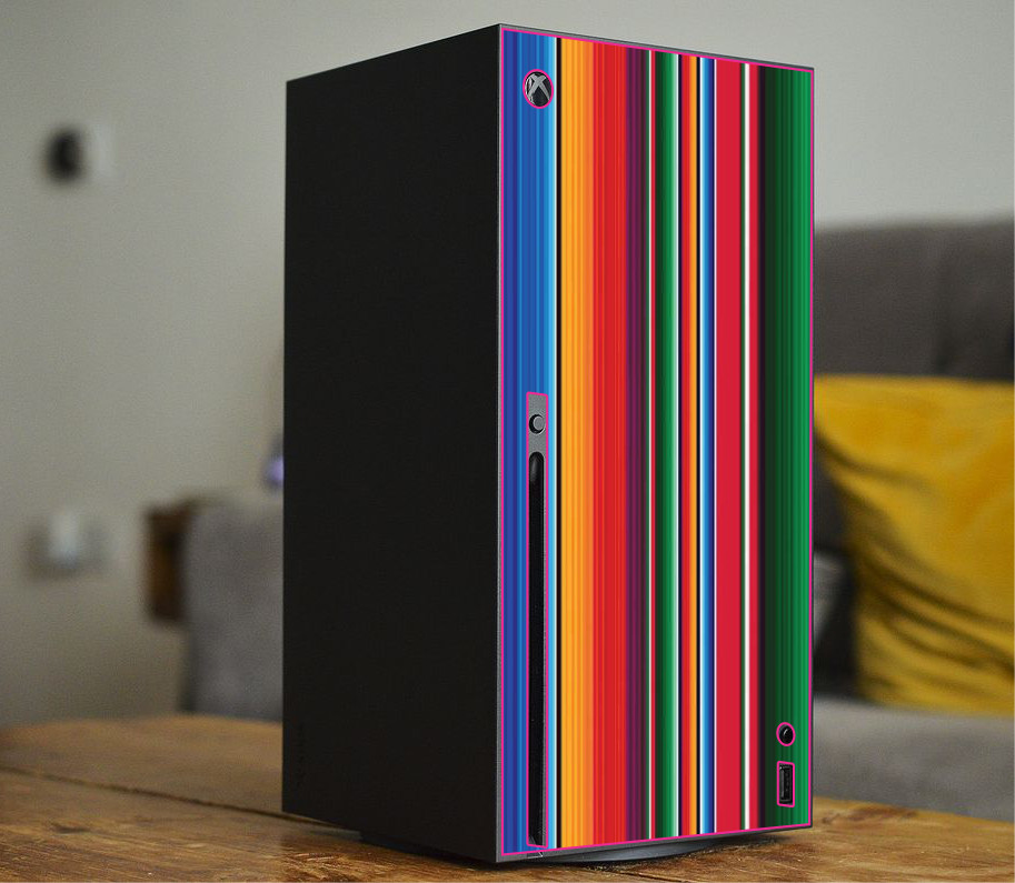 Serape Mexican Hispanic Wrap Skin Decal For XBOX SERIES X CONSOLE