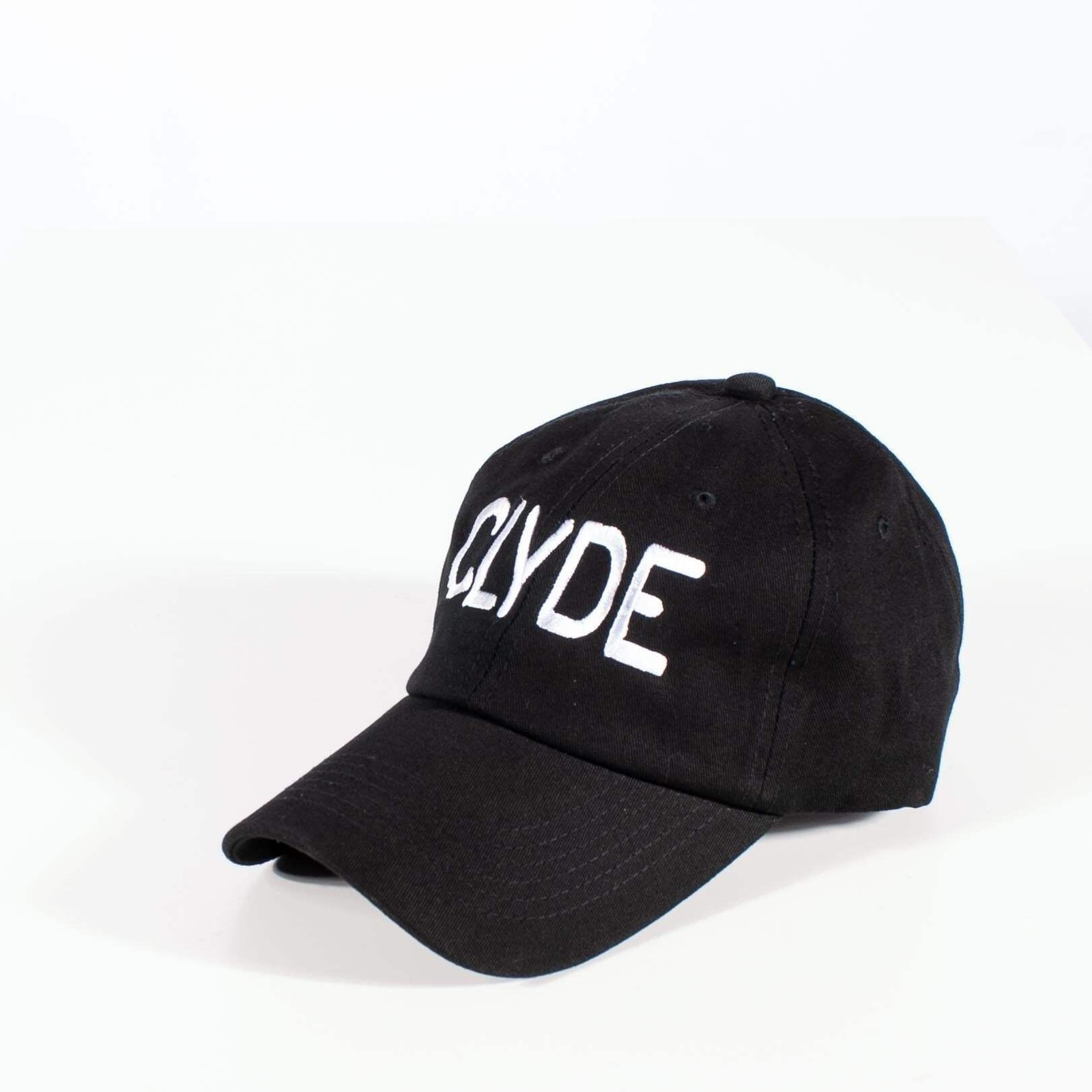 CLYDE (strapback cap) - dad baseball polo cotton hat - Black White Grey Red