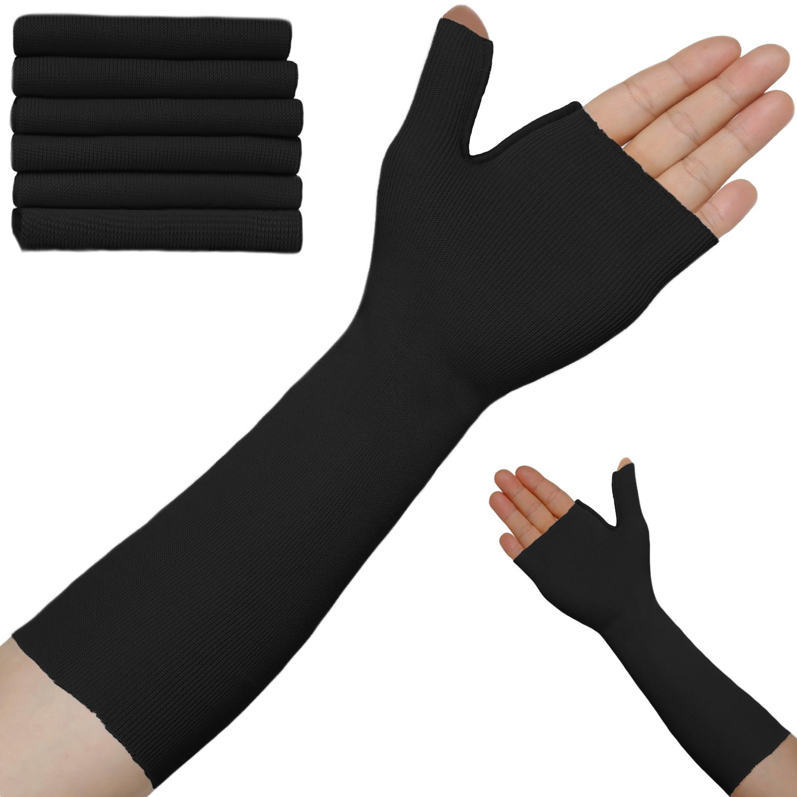 Hand Socks for Splint (Pack of 6),Thin Stockinette Tubing for Arm,Wrist Brace...