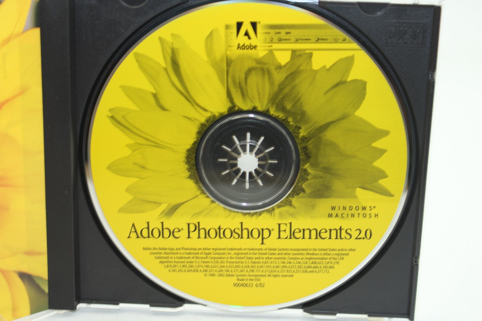 Adobe Photoshop Elements 2.0 CD With Serial Number Pre-owned