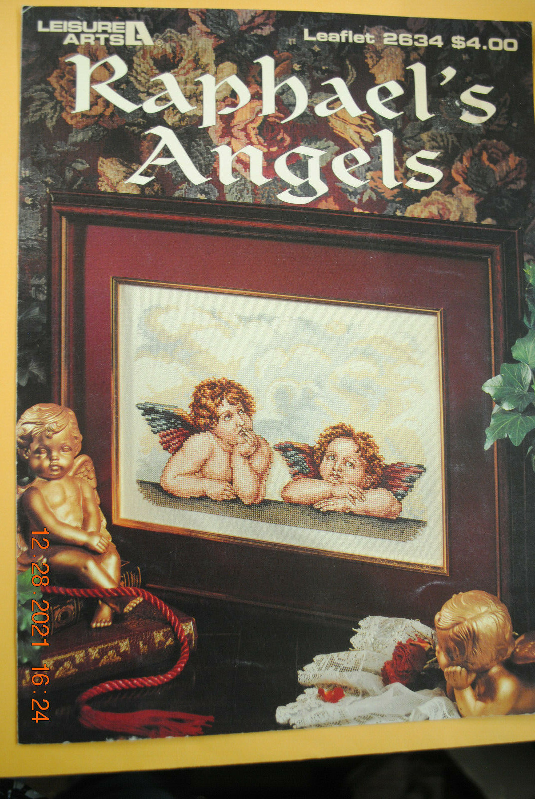RAPHAEL'S ANGELS Counted Cross Stitch Leisure Arts Leaflet #2634 ~ 1994