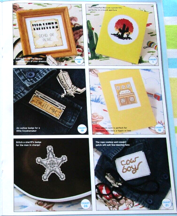 Wild Wild West Assortment Design Collection 29 CROSS STITCH PATTERNS