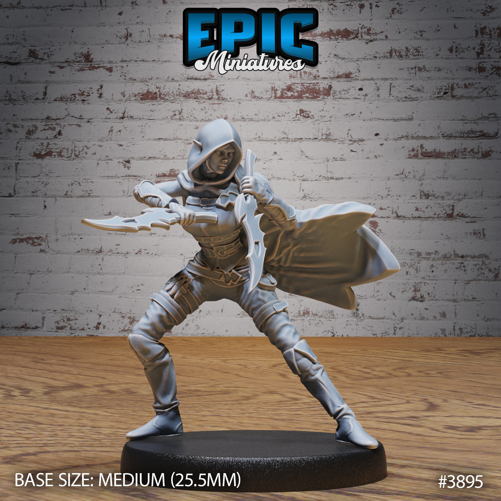 Elf Guild Rogue B | Epic Miniatures | RPG D&D Wargaming 3d Printed Miniature