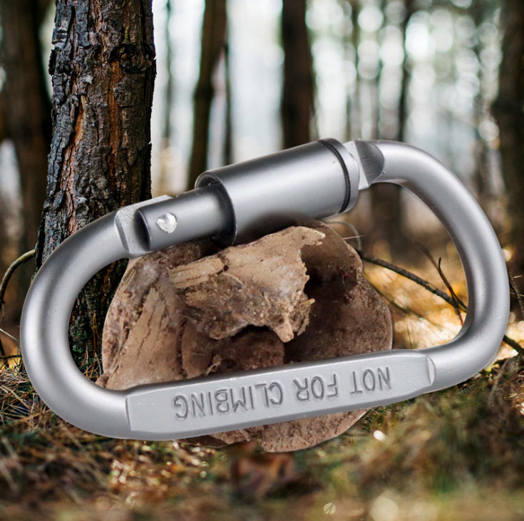 4PCS D-Type Mountaineering Buckle Backpack Buckle Outdoor Key Chain Climb Hook