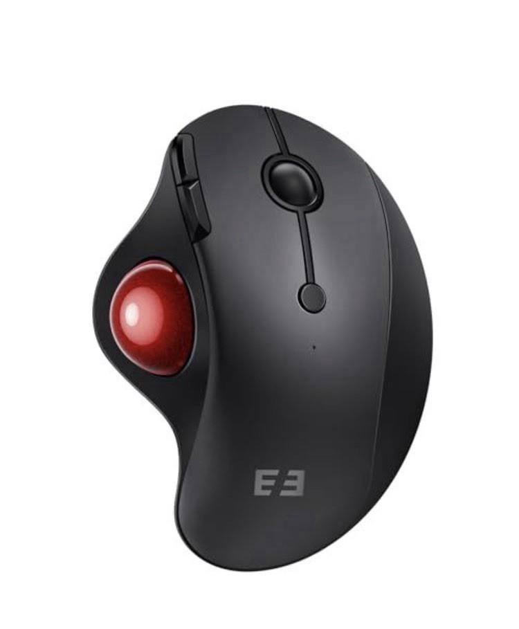 Seenda Wireless Trackball Mouse Ergonomic Bluetooth Rechargeable 3-Device PC Mac