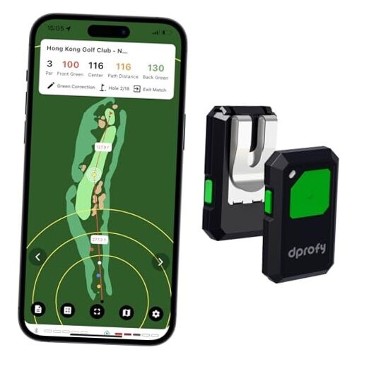 Golf GPS Range Finder Work with APP, Golf GPS Device with Voice Output