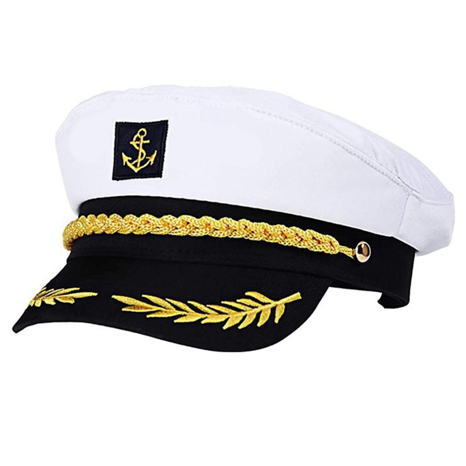Adult Yacht Captain Hat Adjustable for Men & Women Party Costume Accessories**