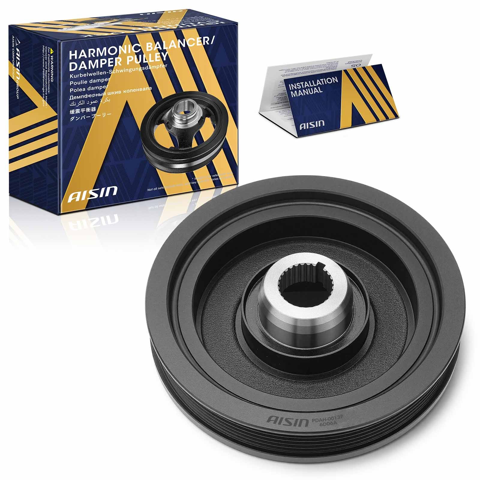 AISIN PDAH-00137 Harmonic Balancer for Honda Civic 2001-2005 L4 1.7L