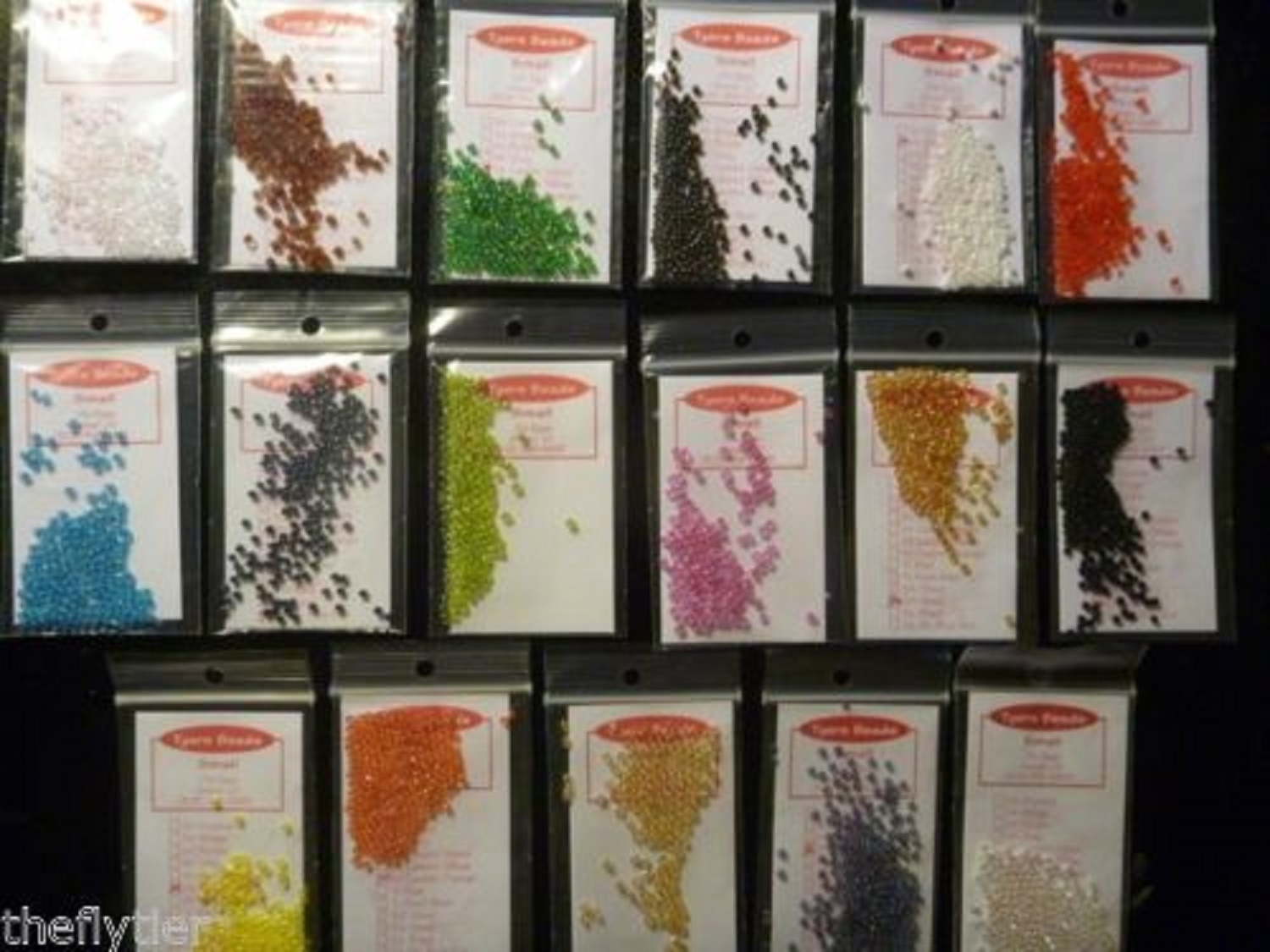 D's Flyes GLASS BEADS - Size Midge or Small   -- Fly Tying