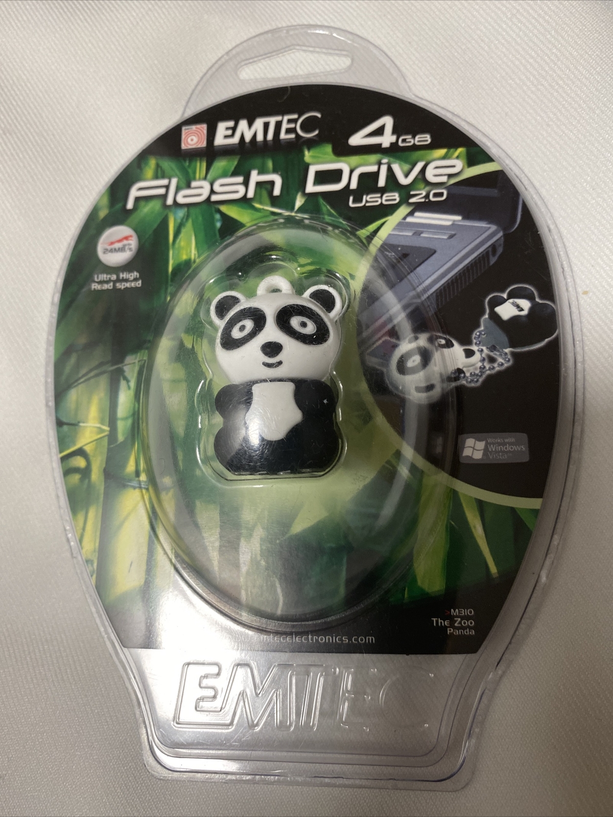 EMTEC Panda Design 4GB  Go USB Flash Drive - NEW SEALED