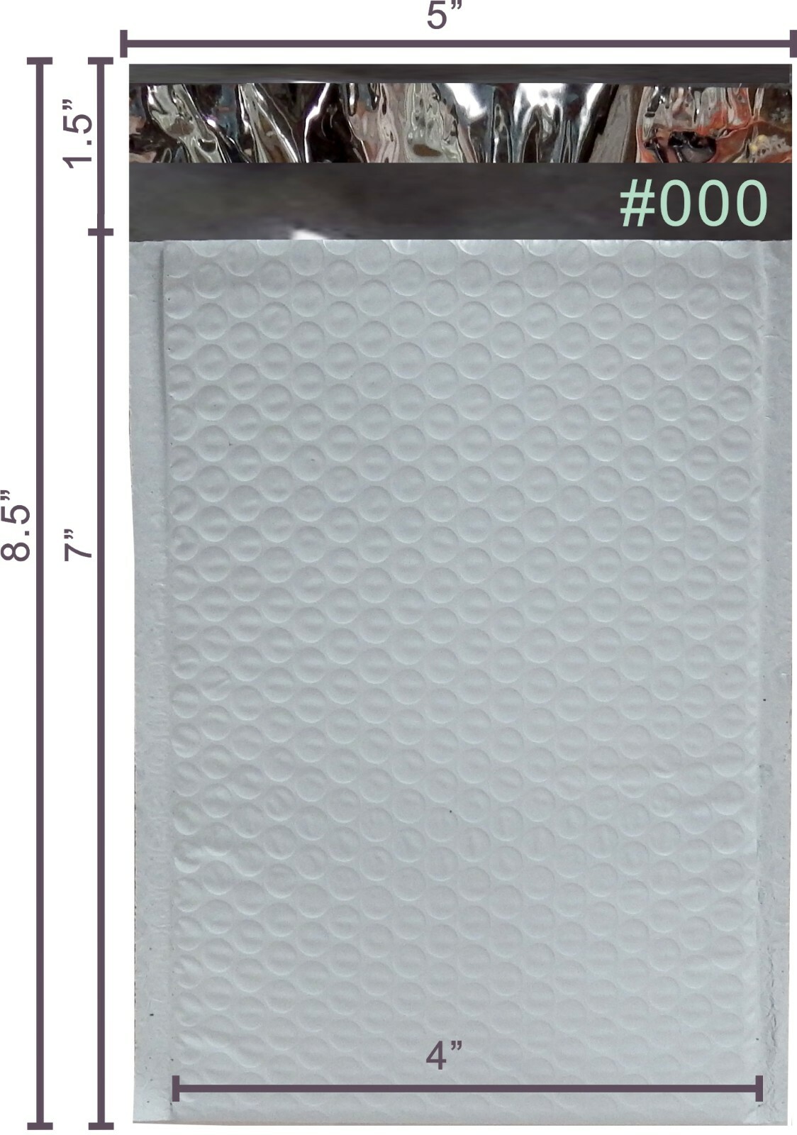 SuperPackage® 1000 #000 4 X 7 Poly Bubble Mailers Padded Envelopes