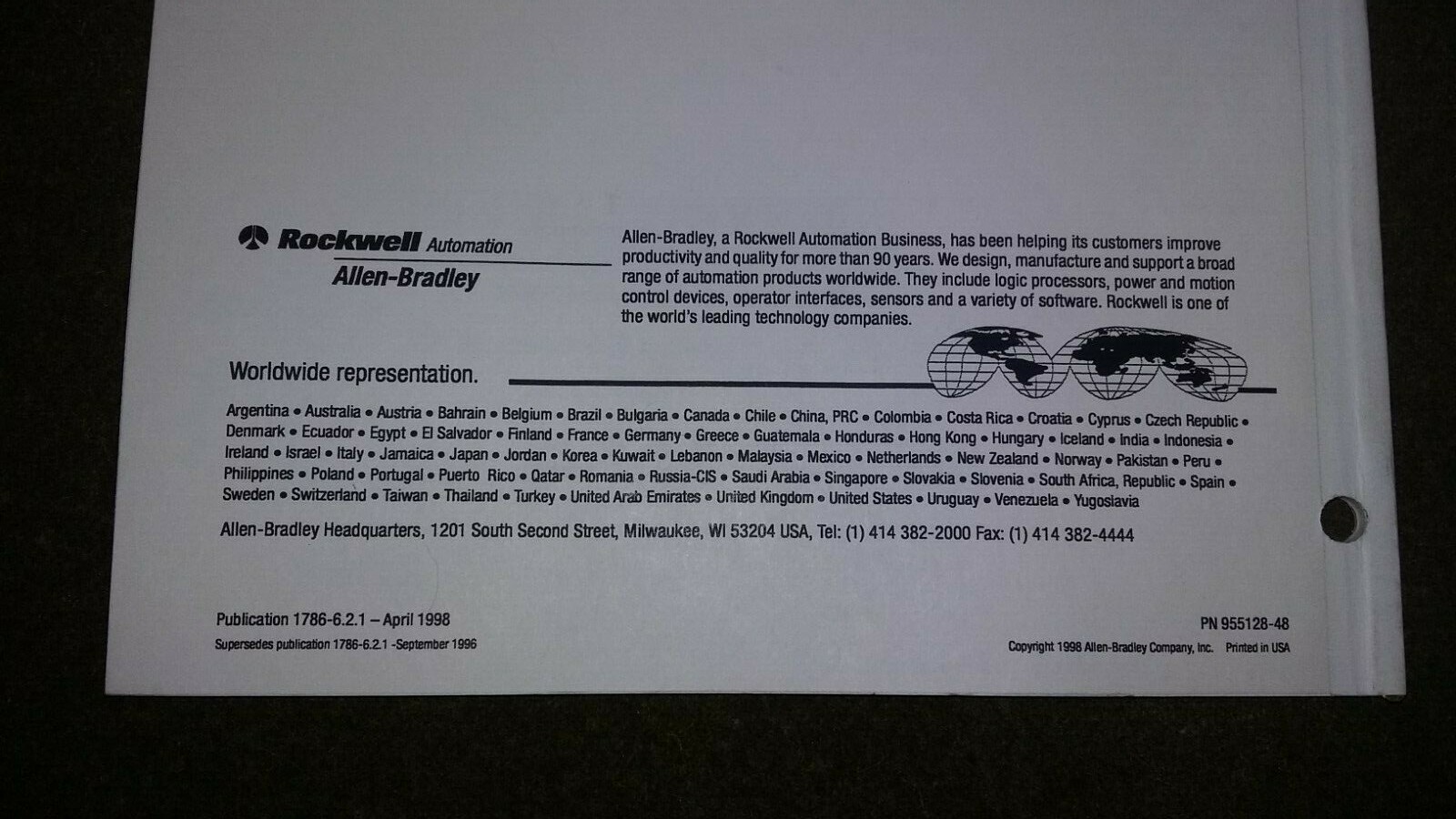 ALLEN BRADLEY ControlNet Coax Cable System Planning and Installation Manual