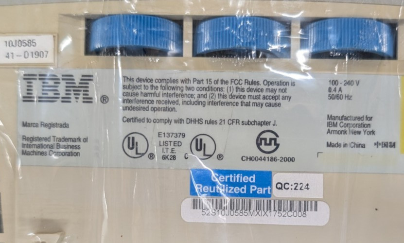 New, IBM, 10J0585, Display - 9 Pos