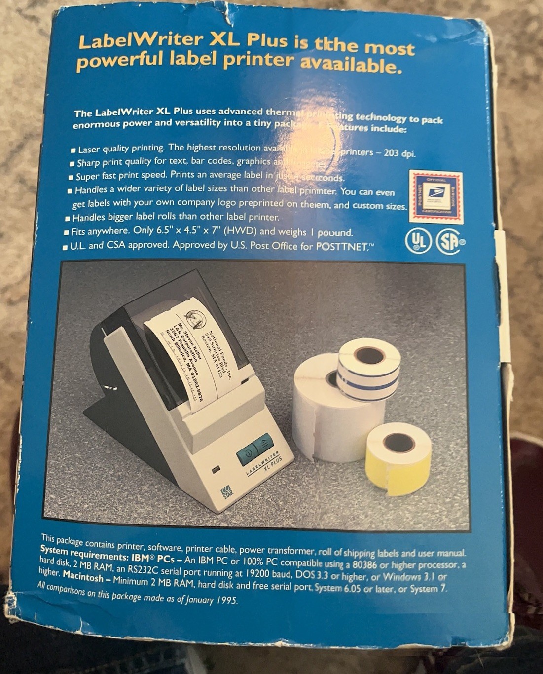 Co Star Label-writer XL Plus Model # 60855