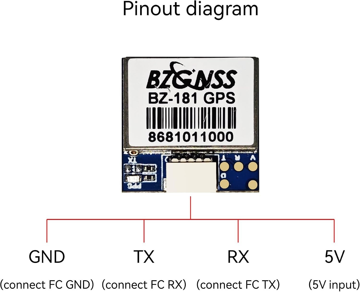 Compact M10 GPS Module with Built-in Battery for Enhanced Drone Functionality