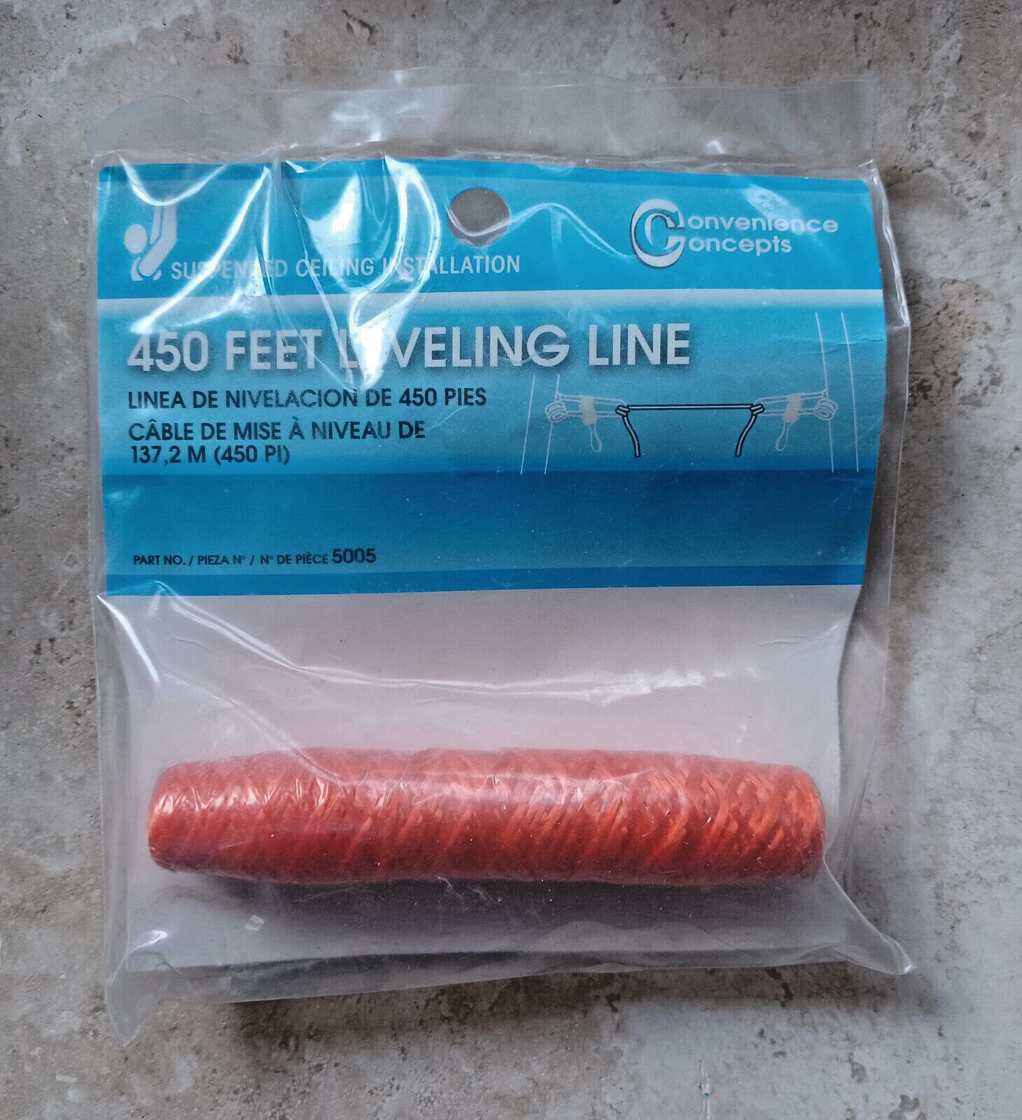 450ft Suspended Ceiling Installation Ceiling Leveling Line, Convenience Concepts