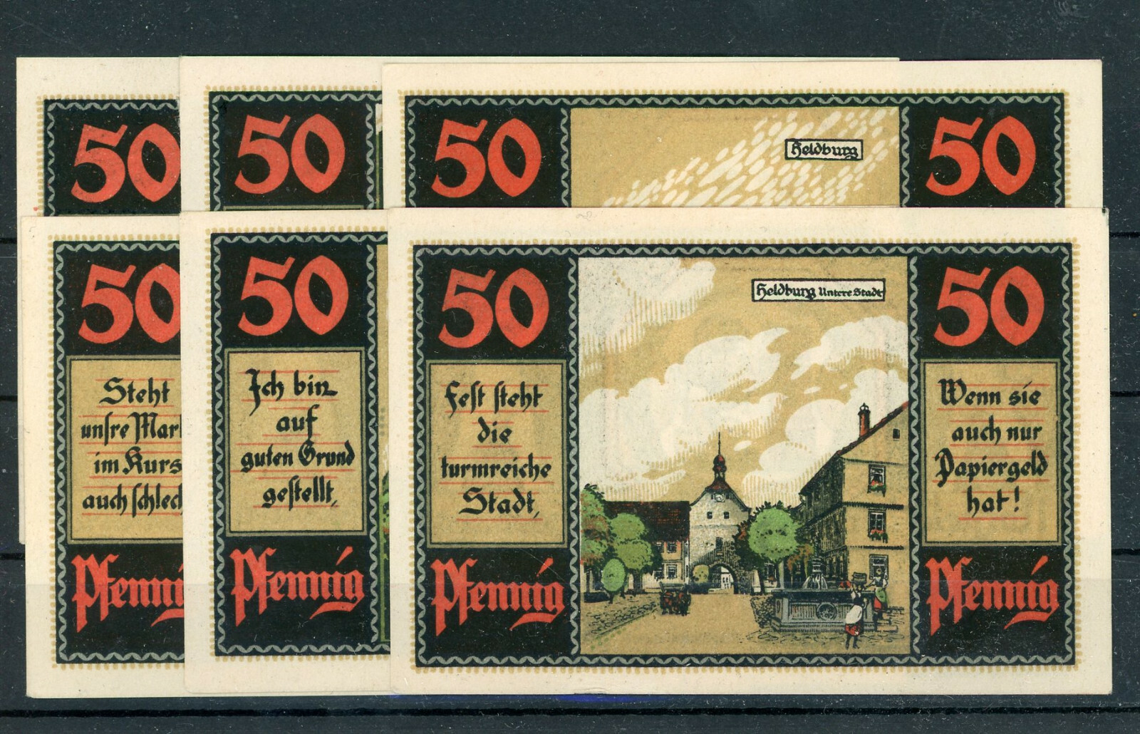 Heldburg 6 Bills Emergency Money 2/17754