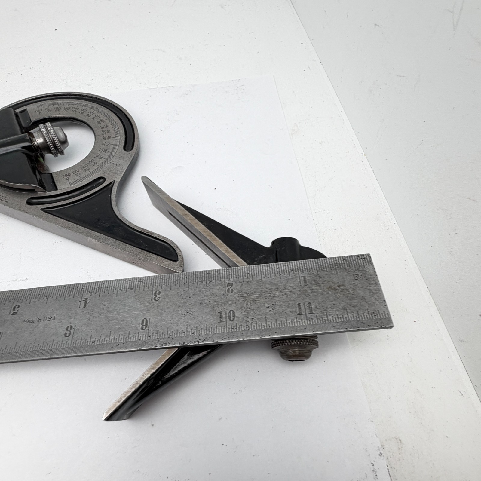 Preowned 12" UNION TOOL Co. Combination Square & Centrefinder Machinists