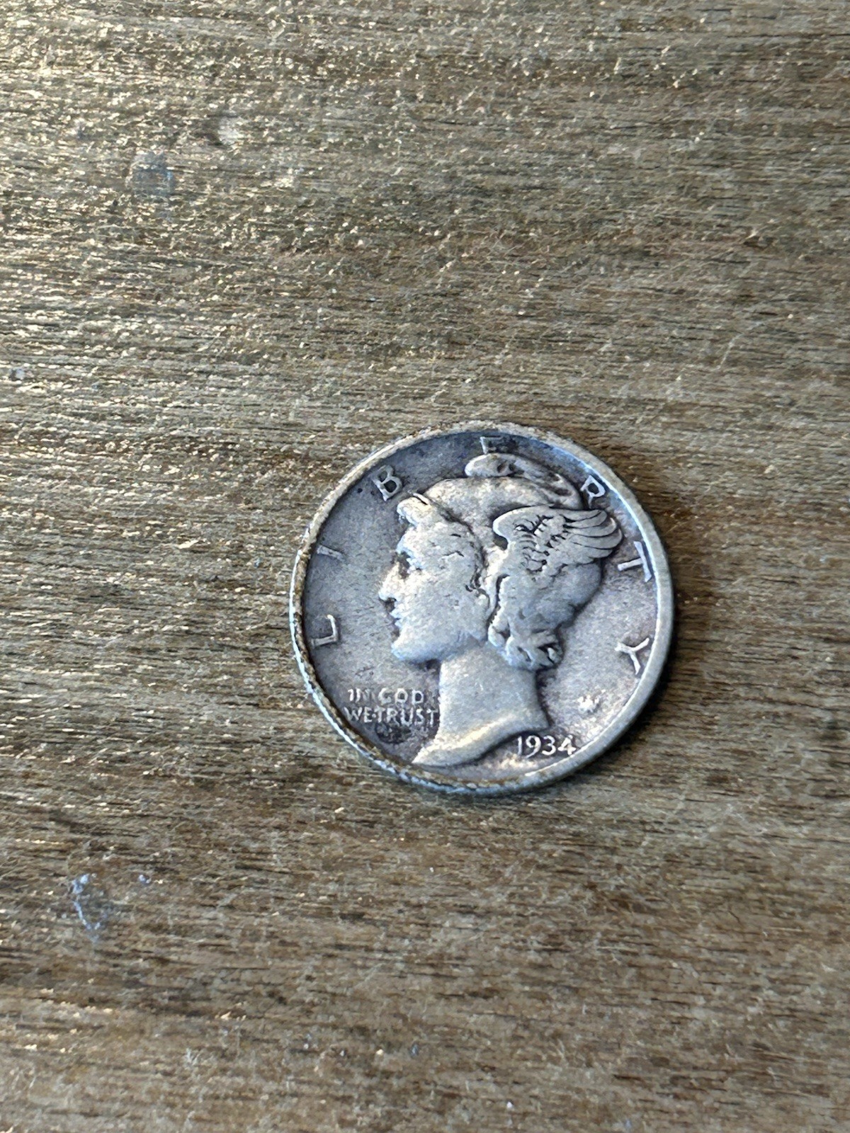 1934 Mercury Dime F