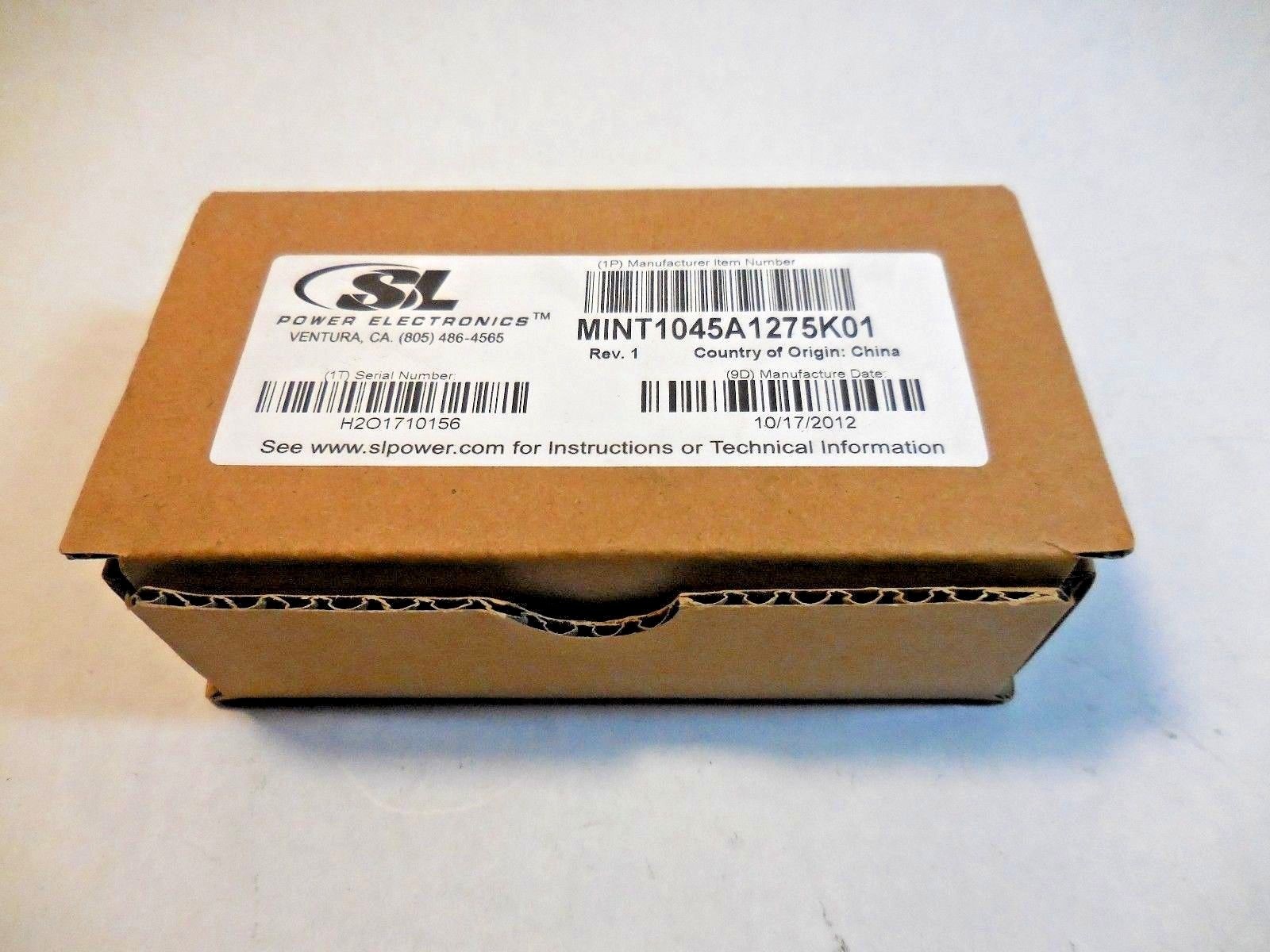 SL Power Electronics MINT1045A1275K01 AC-DC Power Supply (12VDC, 3.75A, 80-270V)