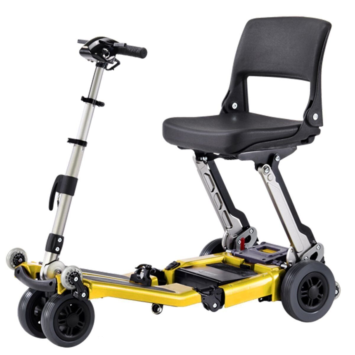 Luggie Standard Folding Mobility Scooter, Yellow, Range: 10.5ah li-ion/ 15 miles