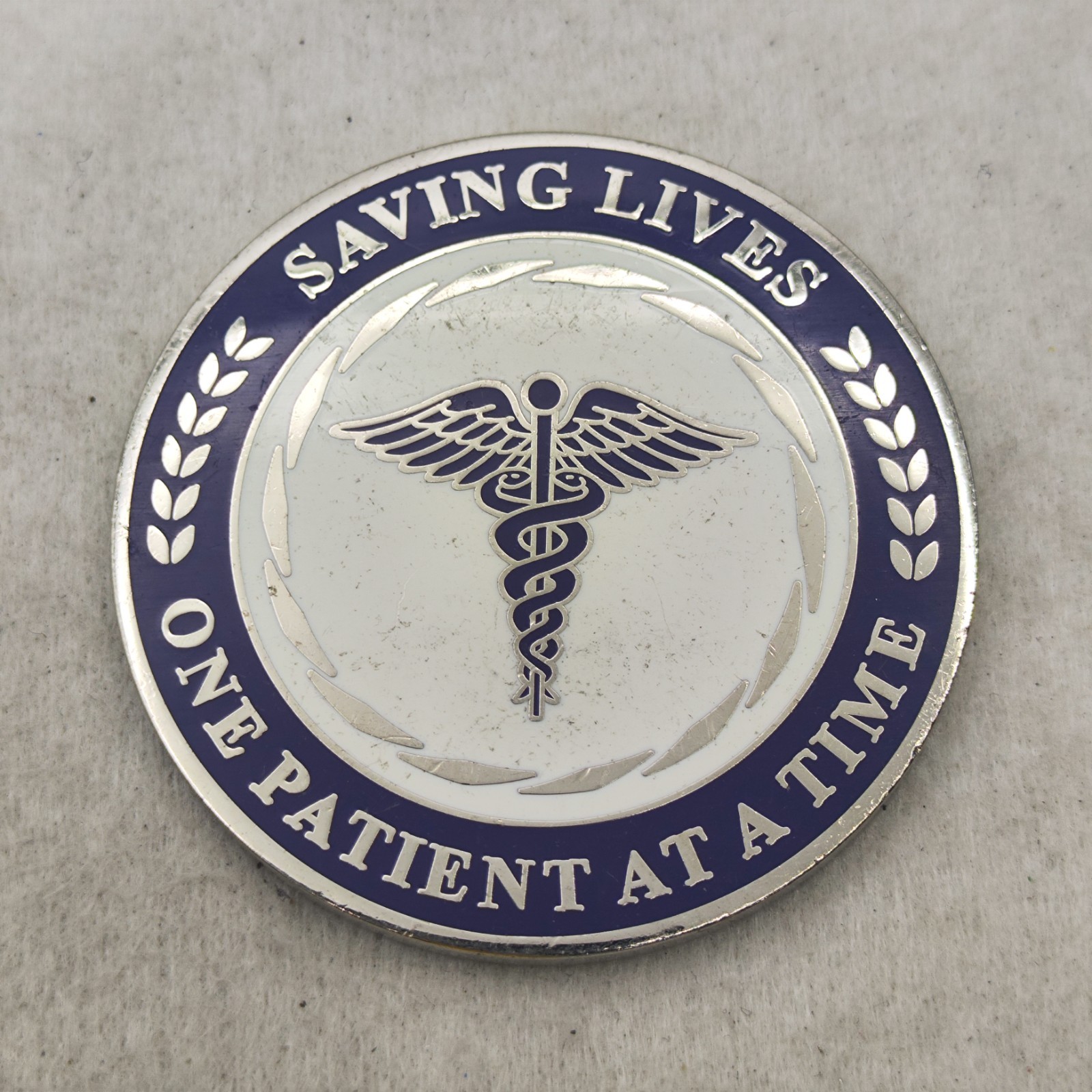 Saving Lives One Patient At A Time Challenge Coin