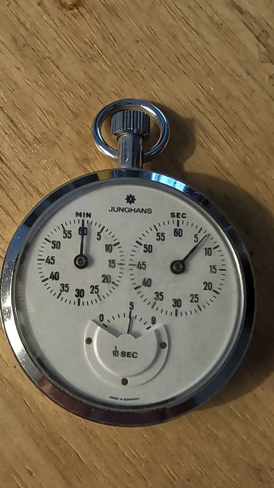 Vintage Junghans Stopwatch Made In Germany - Works