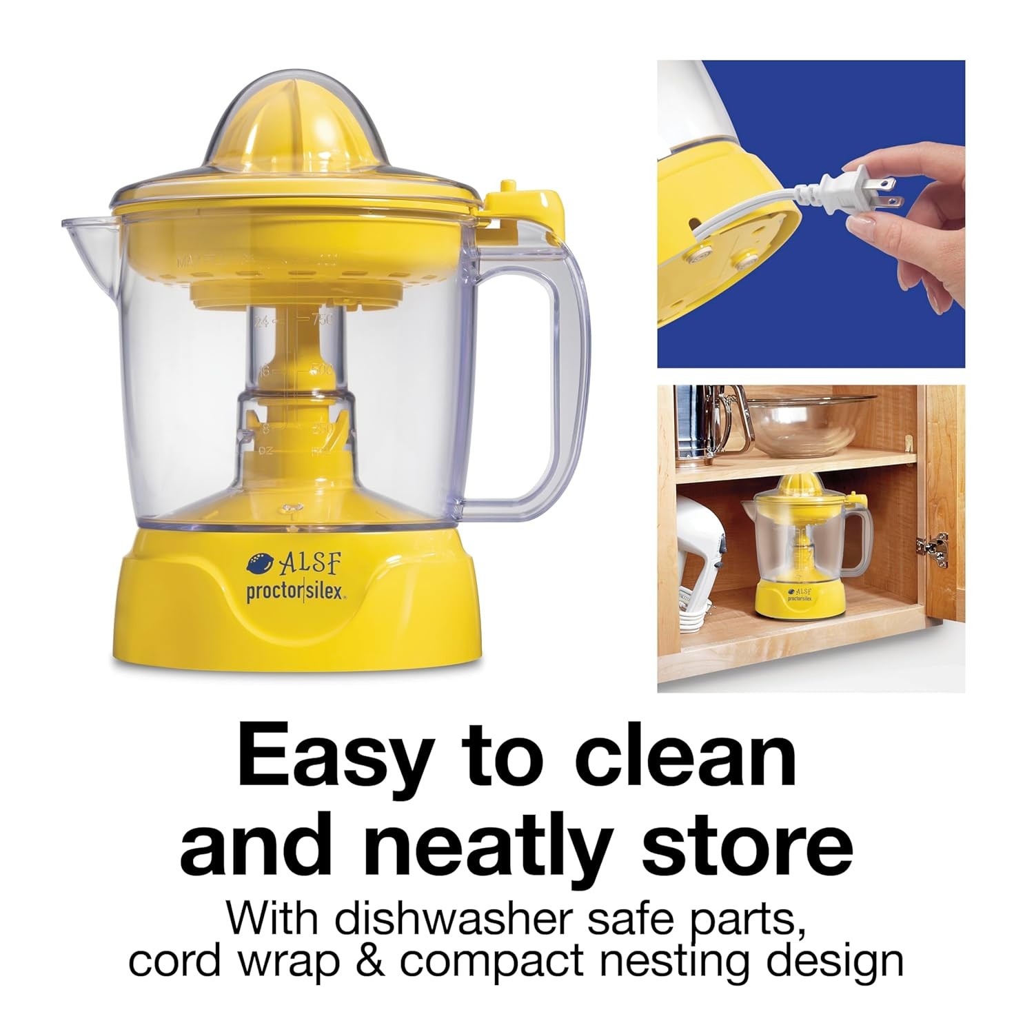 ELECTRIC COMPACT CITRUS JUICER MACHINE Fresh Fruit Extractor Squeezer Appliance