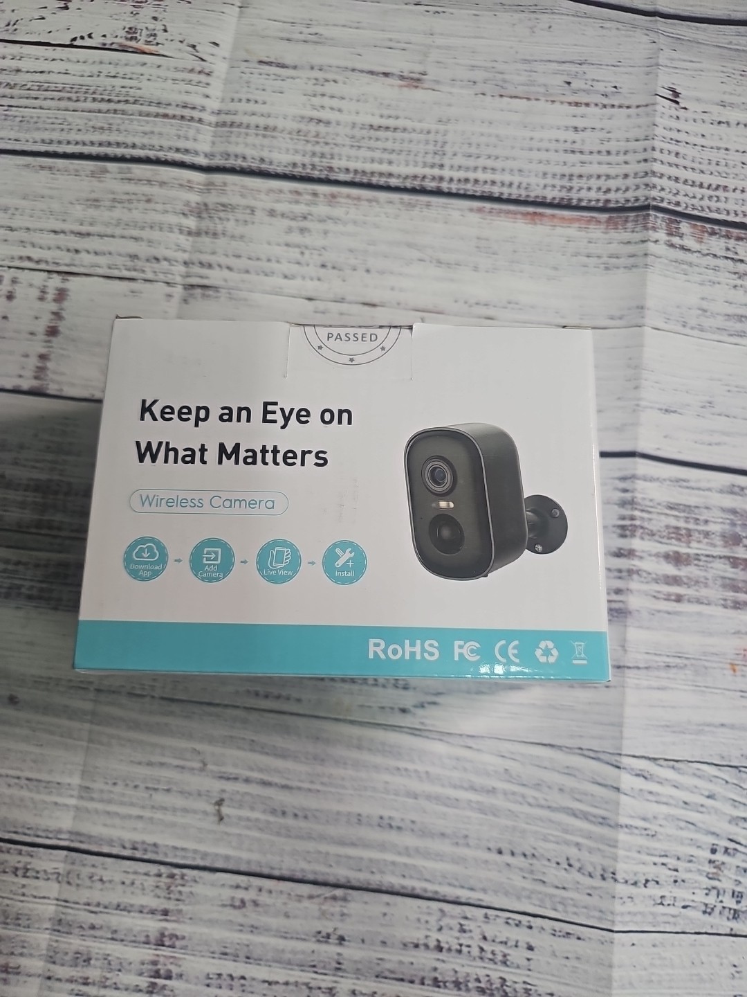 New Rocktone Outdoor WiFi Battery 2K Security Camera Wireless Home Surveillance