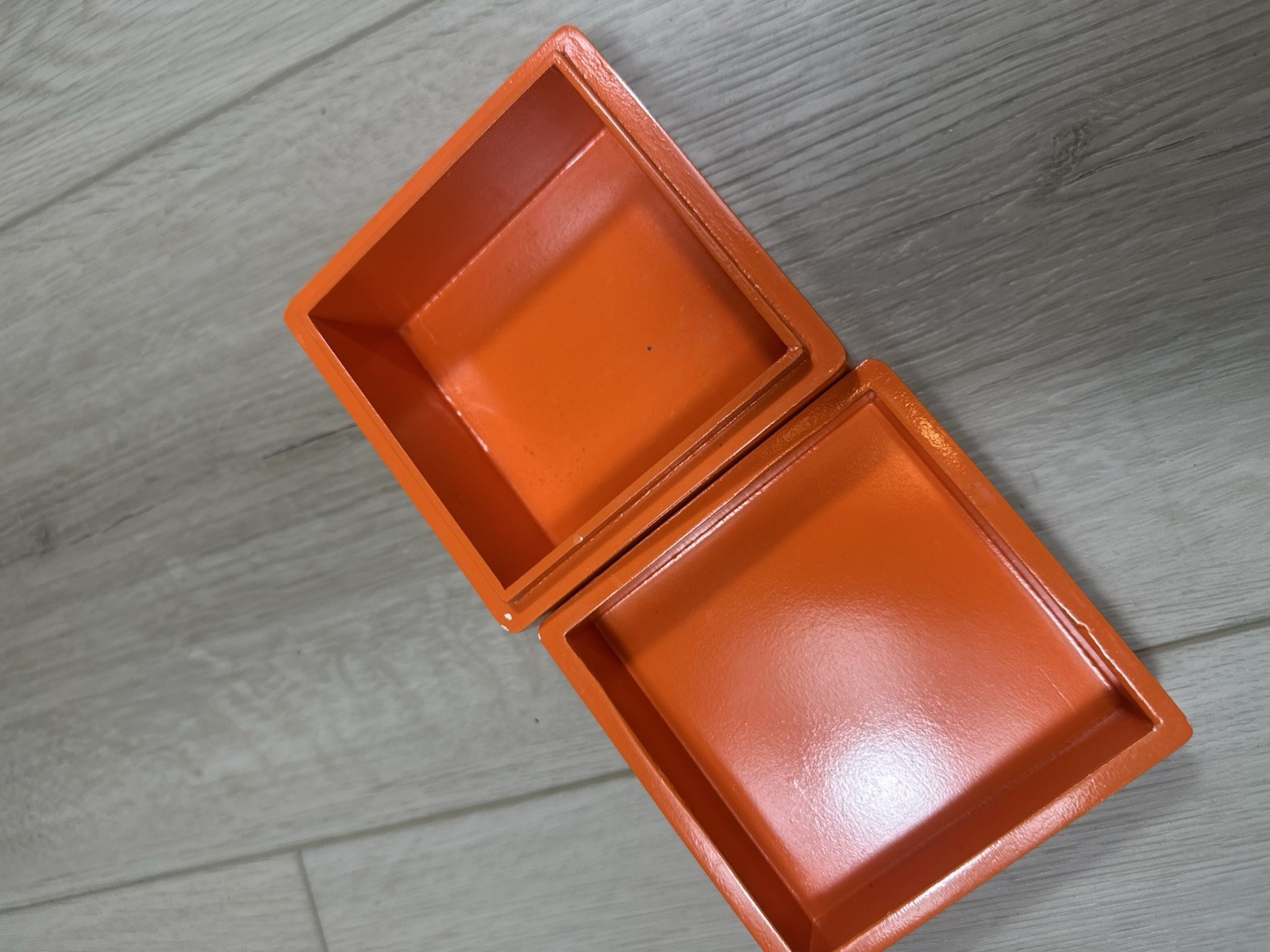 Talbots Orange Trinket Box with Sunflower 🌻