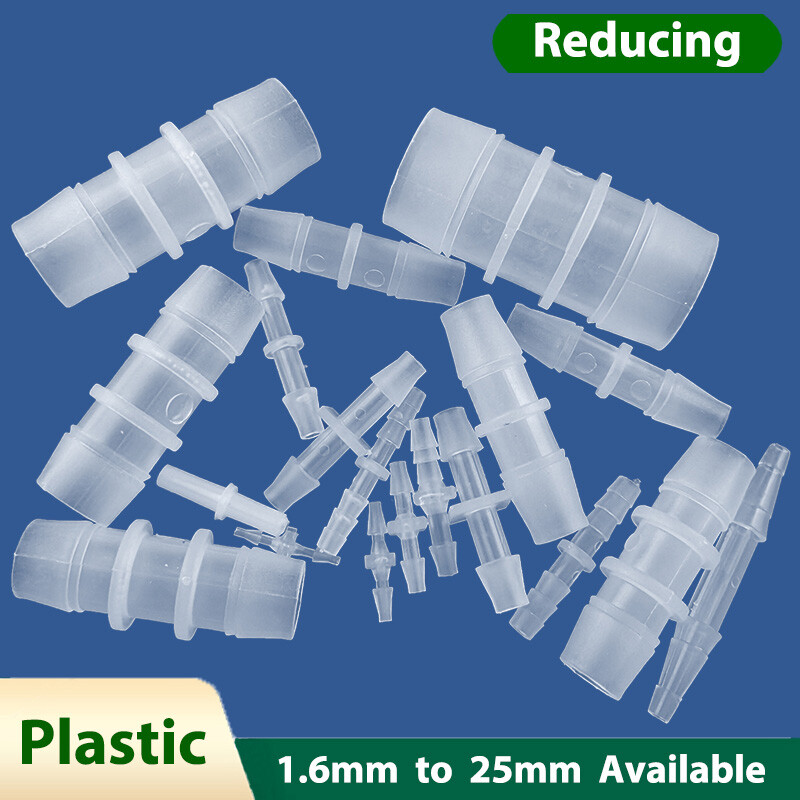Plastic Barbed Connector Straight Joiner Tube Pipe Hose Fitting  Air Fuel Water