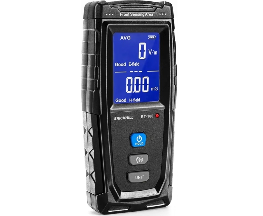 ERICKHILL EMF Meter, Rechargeable Digital Electromagnetic Field Radiation...