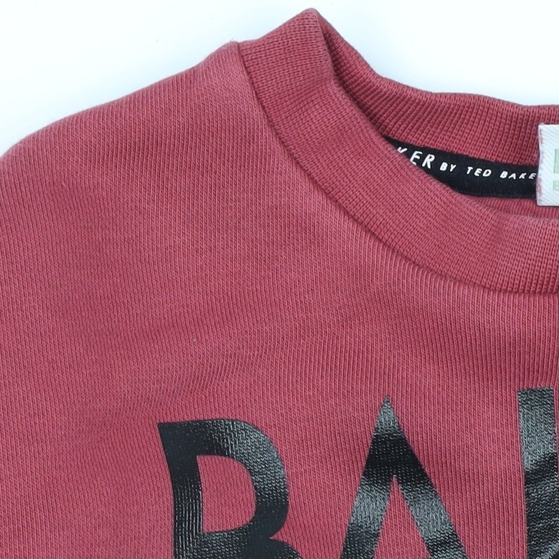 Baker by Ted Baker Unisex Red Pullover Top, 6-9 Months