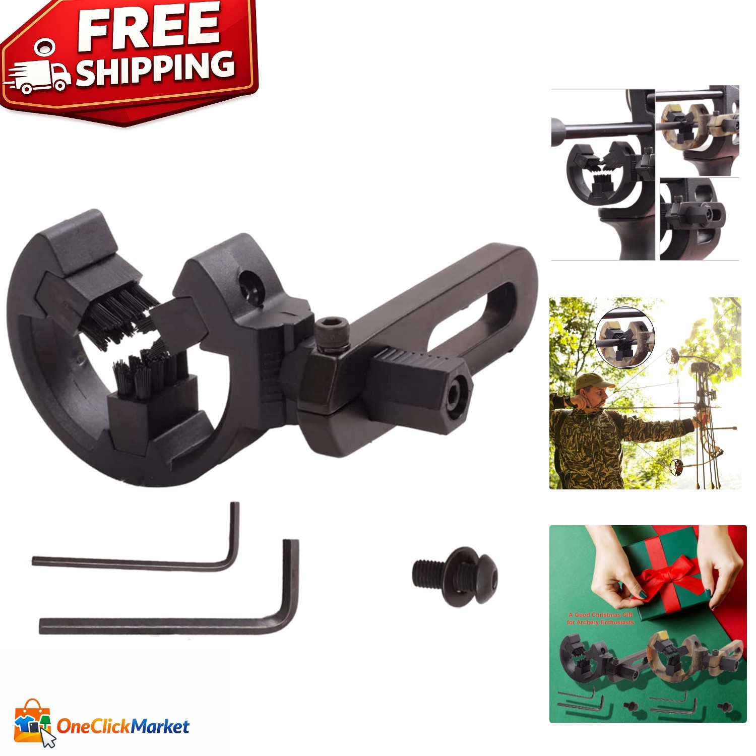 Full-Containment Arrow Rest: Adjustable Launcher for Target Shooting & Hunting